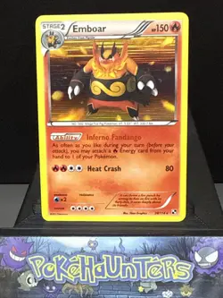 Pokemon Card Emboar 20/114 Holo Rare Black & White Base Light Play - Image 1