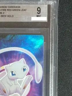 BGS 9 Pokemon Card Mew 104 Holo Japan Carddass Fire Red & Leaf Green Zukan 2004 - Image 3
