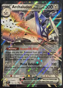 Archaludon EX 130/191 - Surging Sparks Double Rare Pokemon TCG 2024 - NM Card - Image 1