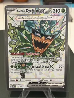 Teal Mask Ogerpon ex 166 Sv: Scarlet & Violet Promo Cards Holo - Image 1
