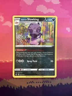 Pokemon Card Galarian Slowking Chilling Reign Holo Rare 098/198 Near Mint - Image 1