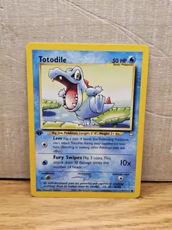 Totodile 81/111 1st Edition Neo Genesis Non-Holo Pokemon Card TCG - Image 1