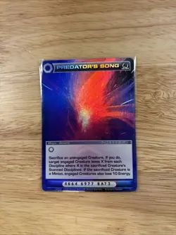 Chaotic 168/222 Predator's Song Ultra Rare Holo Foil Mugic Card - Image 1