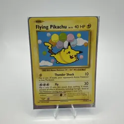 Pokemon TCG XY Evolutions: Flying Pikachu Secret Rare Card #110/108 - Image 1