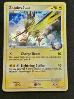 ZAPDOS - 12/99 - PLATINUM ARCEUS - HOLO RARE - POKEMON CARD - Image 1