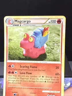 Pokemon Card Magcargo 6/90 HS Undaunted Holo Rare Yuka Morii Light Play - Image 2