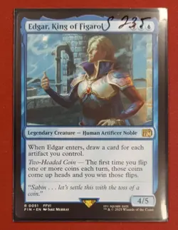 MTG Edgar, King of Figaro English Final Fantasy FFVI NM R0051 - Image 1