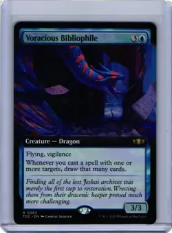 MTG - Voracious Bibliophile (Extended Art) - Commander: Tarkir: Dragonstorm - Image 1