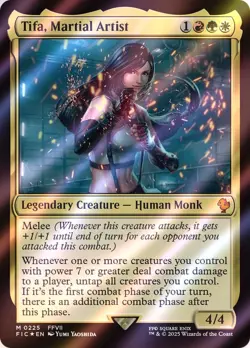 Tifa, Martial Artist SURGE FOIL - Commander Final Fantasy FIC 225 EN NM MTG - Image 1
