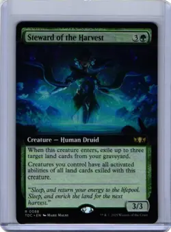 MTG - Steward Of The Harvest (Extended Art) - Commander: Tarkir: Dragonstorm - Image 1