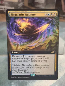R 0350 Singularity Rupture EXTENDED ART Rare Edge of Eternities MTG EOE Sorcery - Image 1