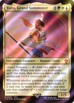 Yuna, Grand Summoner SURGE FOIL - Commander Final Fantasy FIC 227 EN NM MTG - Image 1