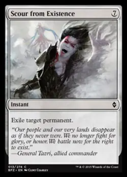 Scour from Existence - Foil - Battle for Zendikar #013/274 MTG Magic The Gatheri - Image 1