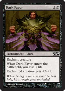 Dark Favor - Magic 2014 (M14) #92/249 MTG Magic The Gathering - Image 1