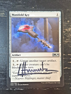 MtG Magic Black Signed Rare Manifold Key M20 Lake Hurwitz VHTF - Image 1
