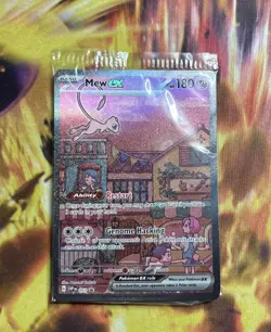 Mew ex SVP 053 Pokemon TCG Scarlet Violet 151 Black Star Promo Full Art SEALED - Image 1