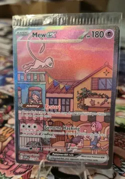Mew ex SVP 053 Pokemon TCG Scarlet Violet 151 Black Star Promo Full Art SEALED - Image 1