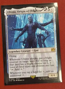 Ultima, Origin of Oblivion MTG Final Fantasy NM R 0002 FFXVI Creature Card - Image 1