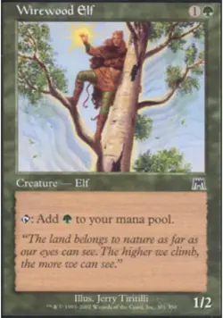 Wirewood Elf - Light Play MTG Onslaught - Image 1