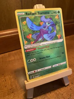 Radiant Tsareena 016/195 Holo Rare Silver Tempest Pokemon - Image 2