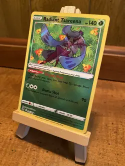Radiant Tsareena 016/195 Holo Rare Silver Tempest Pokemon - Image 3