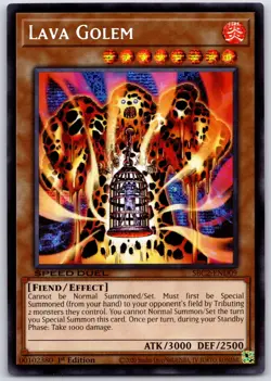 YUGIOH Lava Golem (PSR) SBC2-END09 1ST EDITION Near Mint - Image 1