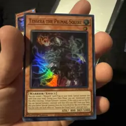 Yugioh! 3x Tessera the Primal Squire DUAD-EN018 Super Rare 1st Ed NM - Image 1
