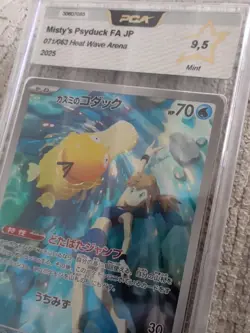 Misty's Psyduck PCA 9,5 AR FA 071/063 sv9a Heat Wave Arena Card Pokemon Japanese - Image 2