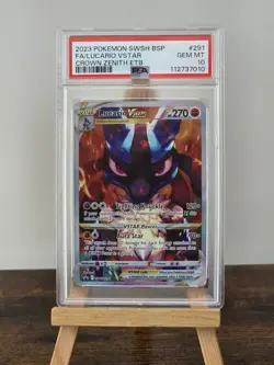 Lucario VSTAR SWSH291 Crown Zenith Black Star Promo PSA 10 Gem Mint Pokemon Card - Image 1