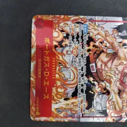One Piece Card Portgas D. Ace OP02-013 SR Comic Alt Art Japanese Manga - Image 3