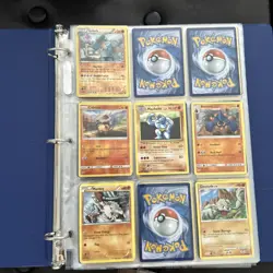 Pokemon Card Binder All Same Type Base+Holo PLUS 1/1 HAND DRAWN ARTWORK ON FRONT - Image 2