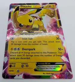 Pikachu EX XY84 Black Star Promo Ultra Rare Holo Pokemon Card TCG - Image 2