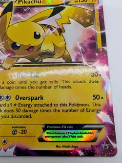 Pikachu EX XY84 Black Star Promo Ultra Rare Holo Pokemon Card TCG - Image 3