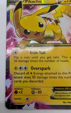Pikachu EX XY84 Black Star Promo Ultra Rare Holo Pokemon Card TCG - Image 4