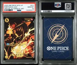 PSA10 One Piece Card Game Ace sp OP12-011 Japanese Trading Card - Image 3