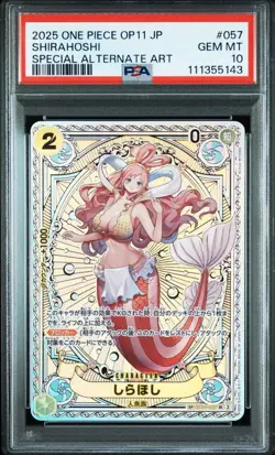 PSA10 One Piece Card Game Shirahoshi SR SPEB01-057 Japanese Trading Card - Image 1