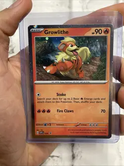 Pokemon TCG Growlithe SVP Black Star Promo 24 Cosmo Holo NM/MT Card Nintendo - Image 2