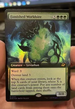 Famished Worldsire (Extended Art) 341 NM Foil EoE MTG - Image 1