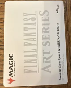 Summon: Esper Ramuh, Kaoru Hagiya - Magic: Final Fantasy MTG - Art Series 40/53 - Image 2