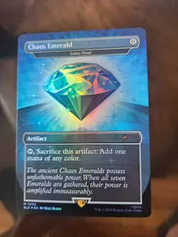 Chaos Emerald (7033) - Blue - Lotus Petal Foil - Sonic Secret Lair - Magic MTG - Image 2