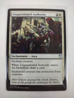Unquestioned Authority - Commander 2018 C18 Magic the Gathering MTG - NM+ - Image 1
