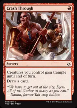 Crash Through - Near Mint MTG Hour of Devastation - Image 1
