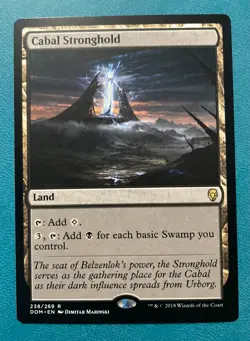 MTG NM Cabal Stronghold, Dominaria, Regular, English - Image 1