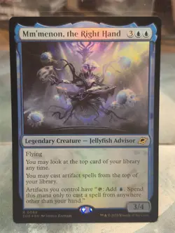 0068 Mm'menon, the Right Hand FOIL Edge of Eternities MTG Card Blue Jellysfish - Image 1