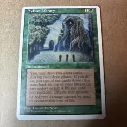 Sylvan Library, 4th Edition, Magic, MTG - Image 1