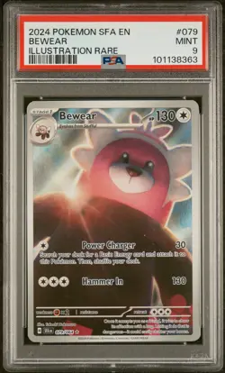 2024 POKEMON SFA EN-SHROUDED FABLE ILLUSTRATION RARE #079 BEWEAR PSA 9 - Image 1