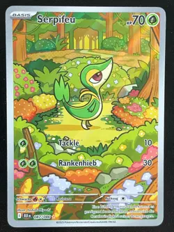 Serpifeu 087/086 Schwarze Blitze Illustration Rare Deutsch NM Pokemon - Image 1