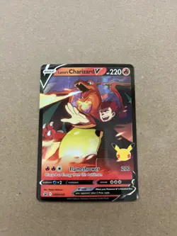 Lance's Charizard V Pokemon Celebrations SWSH133 Black Star Promo NM - Image 1