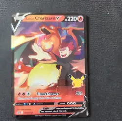 Lance's Charizard V Pokemon Celebrations SWSH133 Black Star Promo NM - Image 1