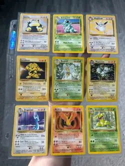 Pokemon Original TCG Cards (9 Total, All Rare) - Image 1